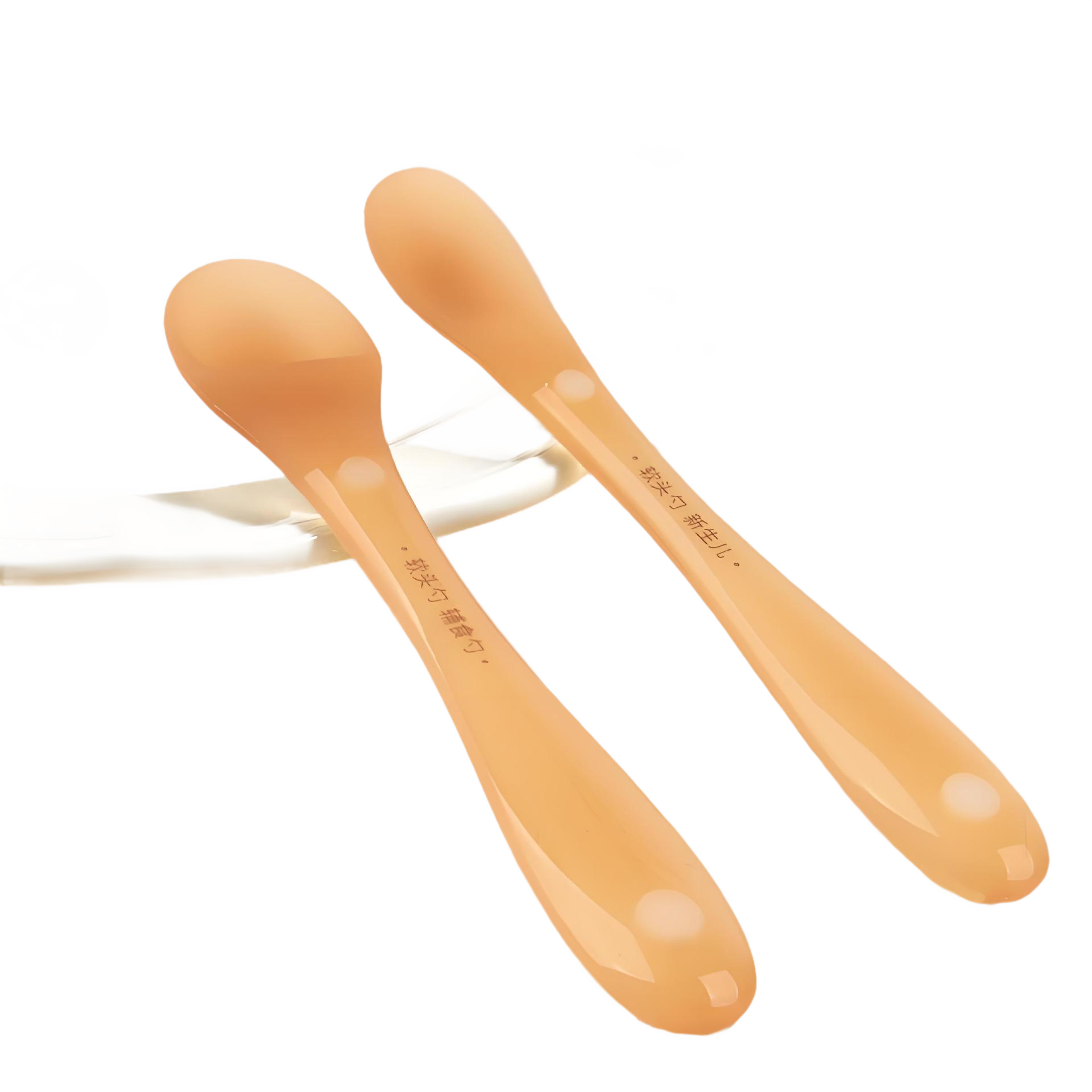 Silicone Soft Spoon for Newborn Baby Feeding ? 2-Piece Set with Storage Box (Multiple Color Options)