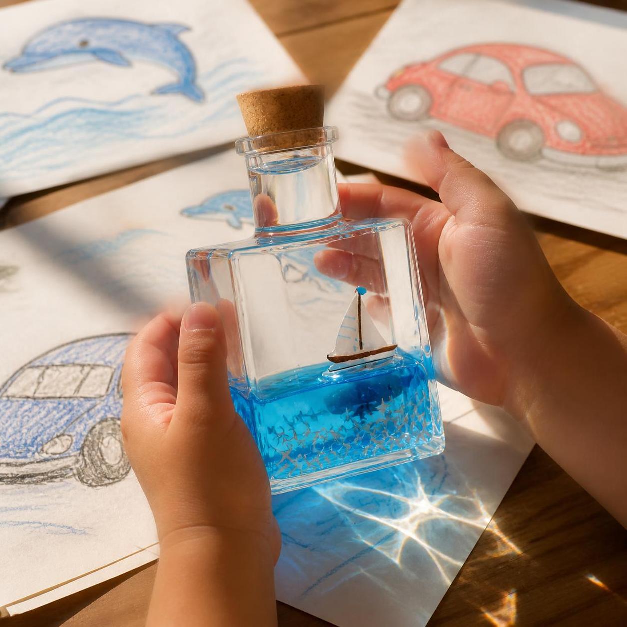 Fluid Motion Bottle Ornament, for Home Office - for Gifting - Produktbild 3