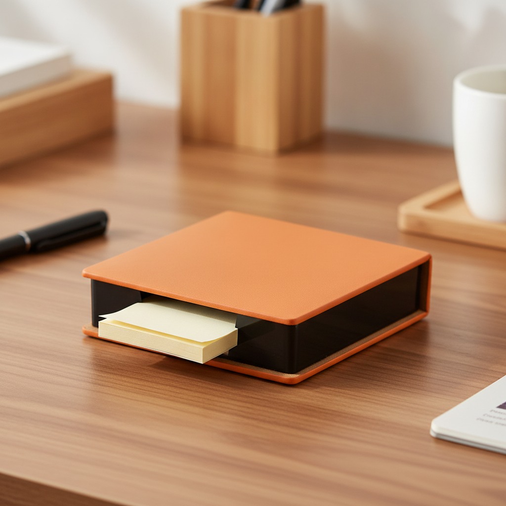 Desk Organizer Sticky Note Dispenser Holder, for Business - for Students