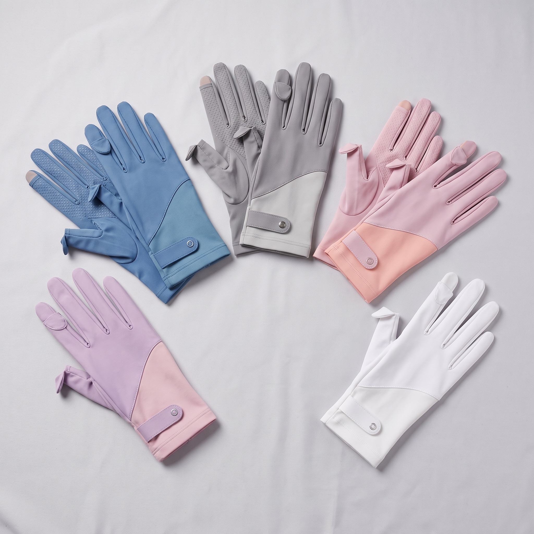 UV Handschuhe Damen Eisseide für Sommer Autofahren UPF50+ Sonnenschutz