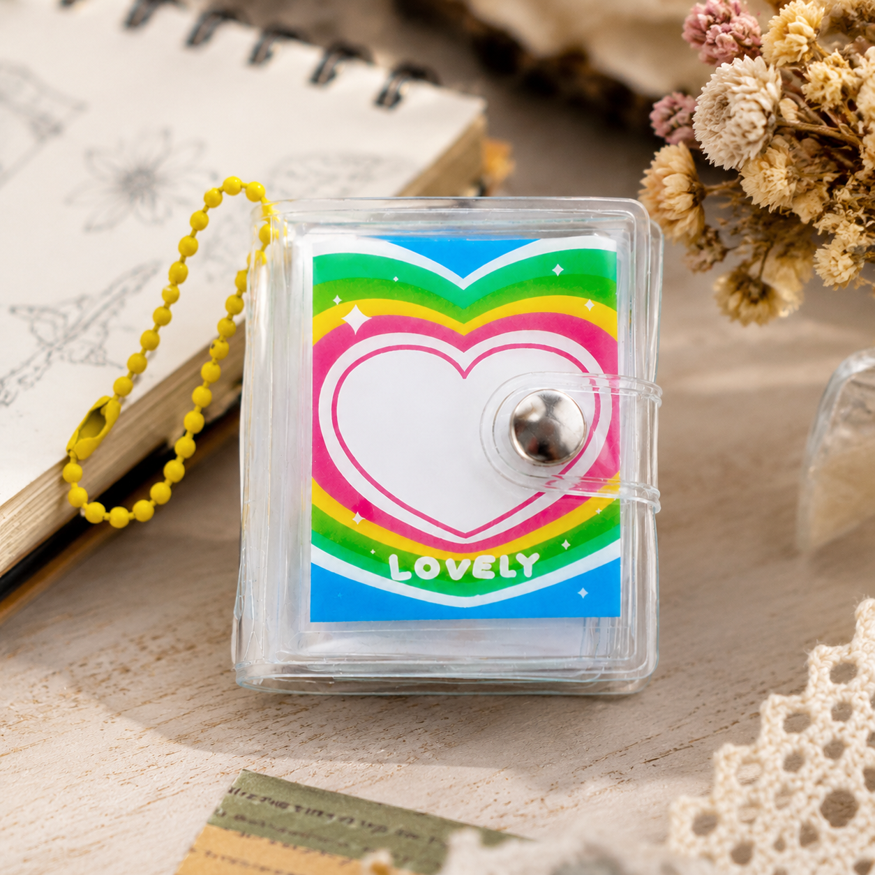 Keychain Photo Album for Kids, Small Photo Album Gift, for Keepsakes
