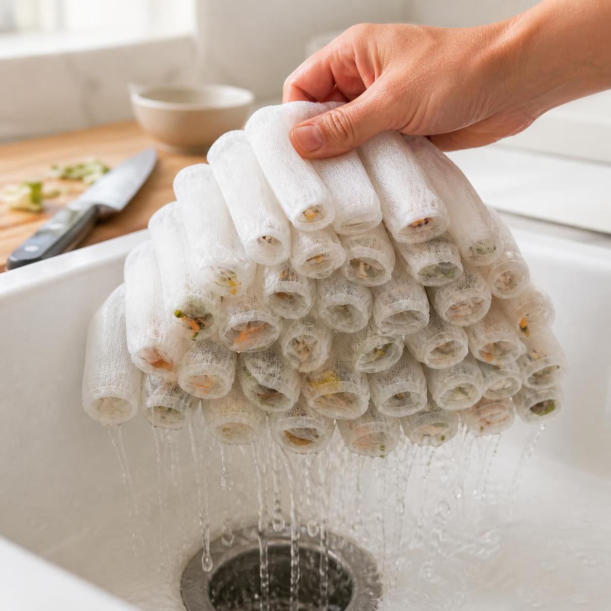 Single Use Sink Drain Bags, for Residue - Anti Clogging
