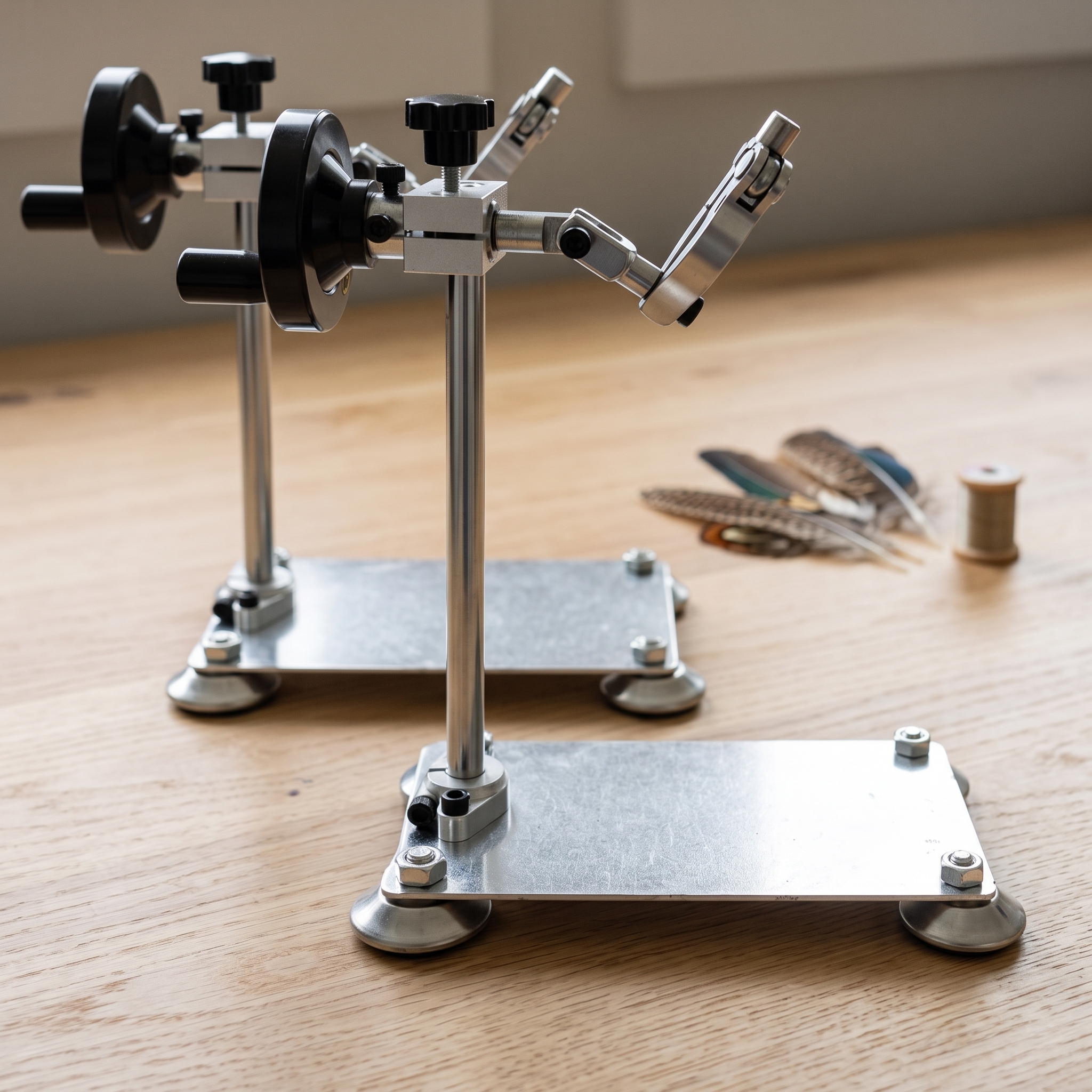 Rotating Fly Tying Vise for Anglers - Manual Tying Tool