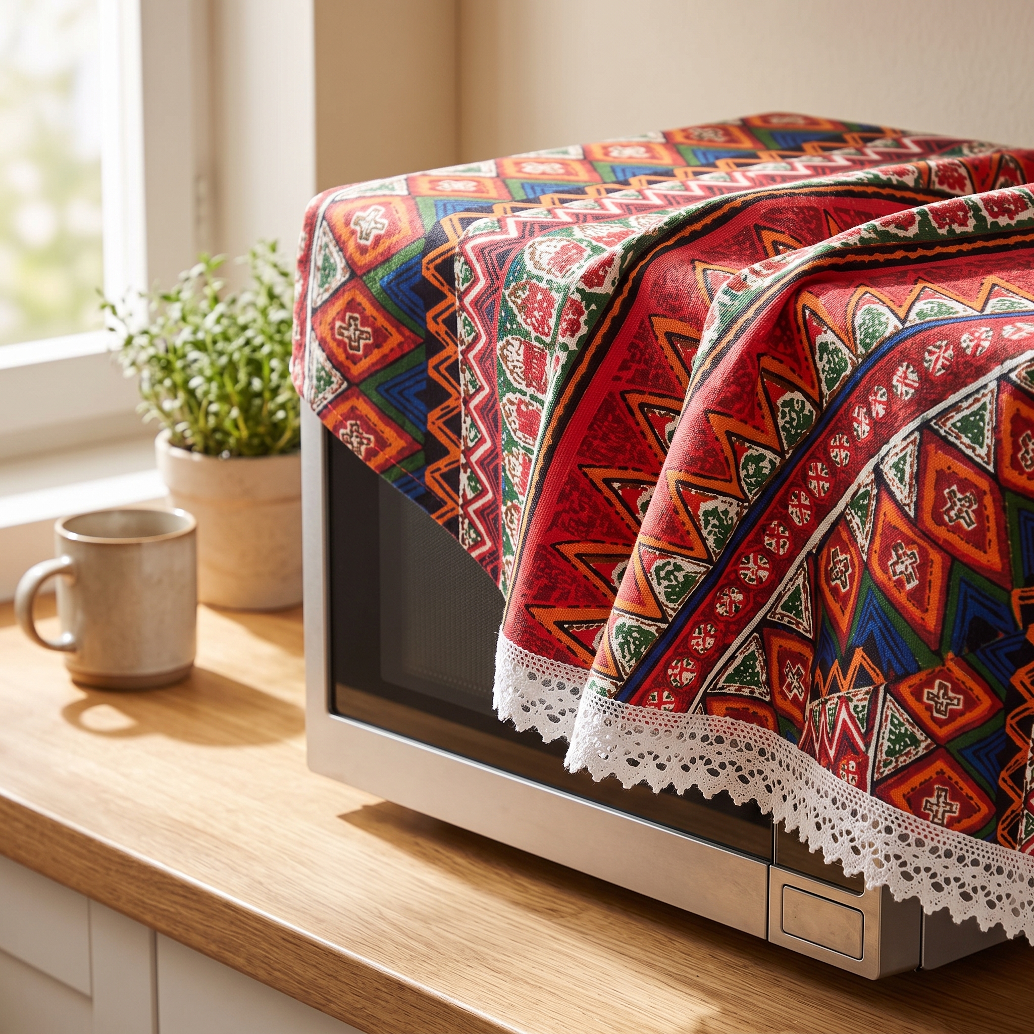 Fabric Appliance Dust Cover, Decorative Kitchen Machine Protector - Produktbild 4