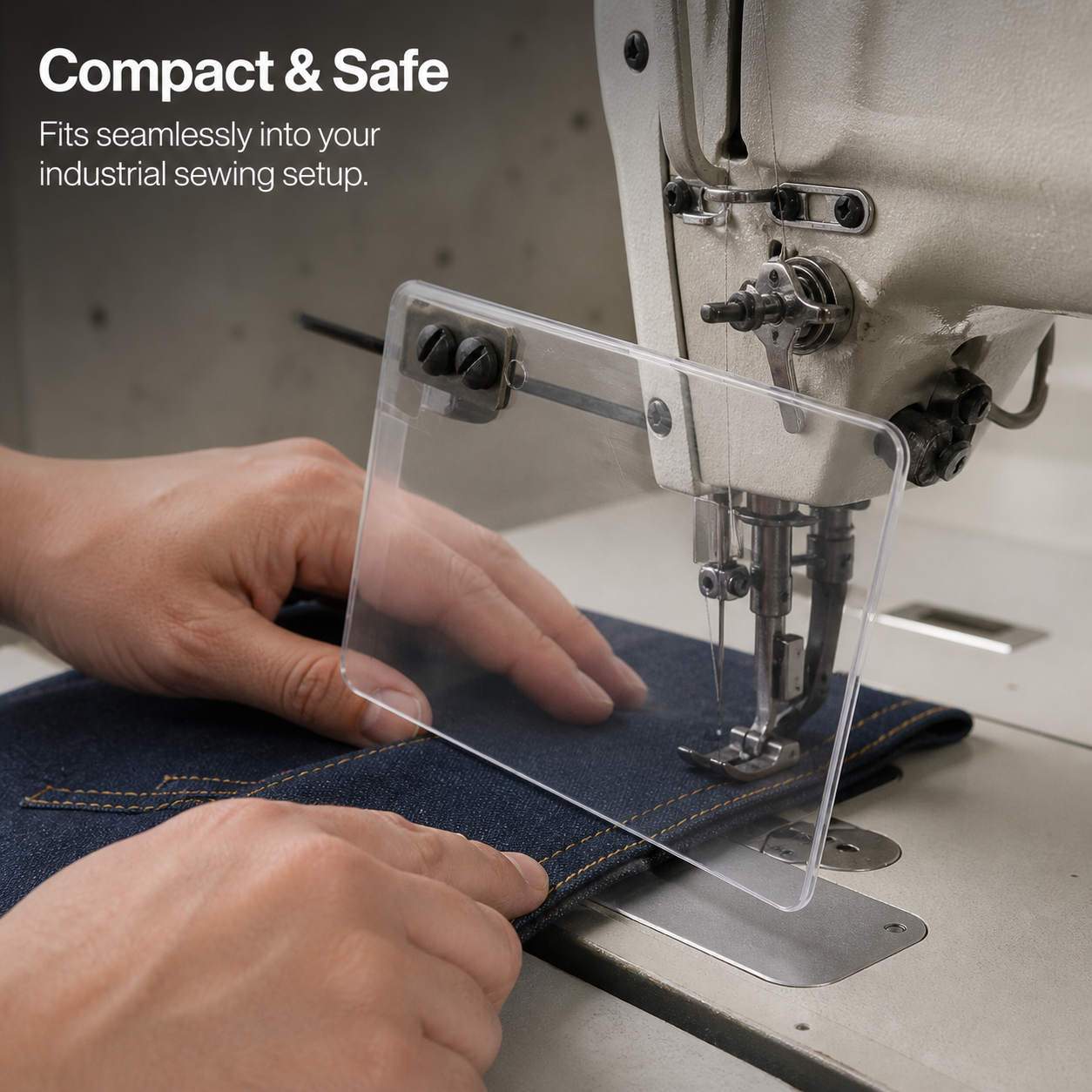 Sewing Machine Eye Shield Industrial Screw-On Mount, for Machine Safety - Produktbild 1
